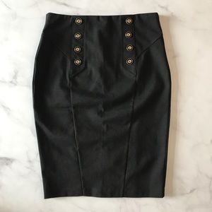 NWOT Topshop High Waisted Skirt in Black